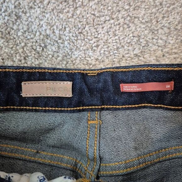 Pilcro Women's Straight Jeans Blue Ankle Size 26 - Picture 3 of 6